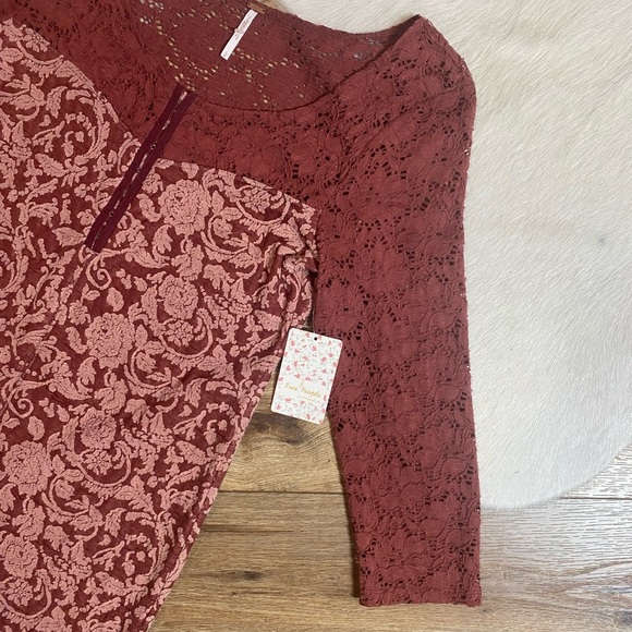 Free People Love You To Pieces dress is a floral, lace bodycon mini dress - Picture 3 of 9